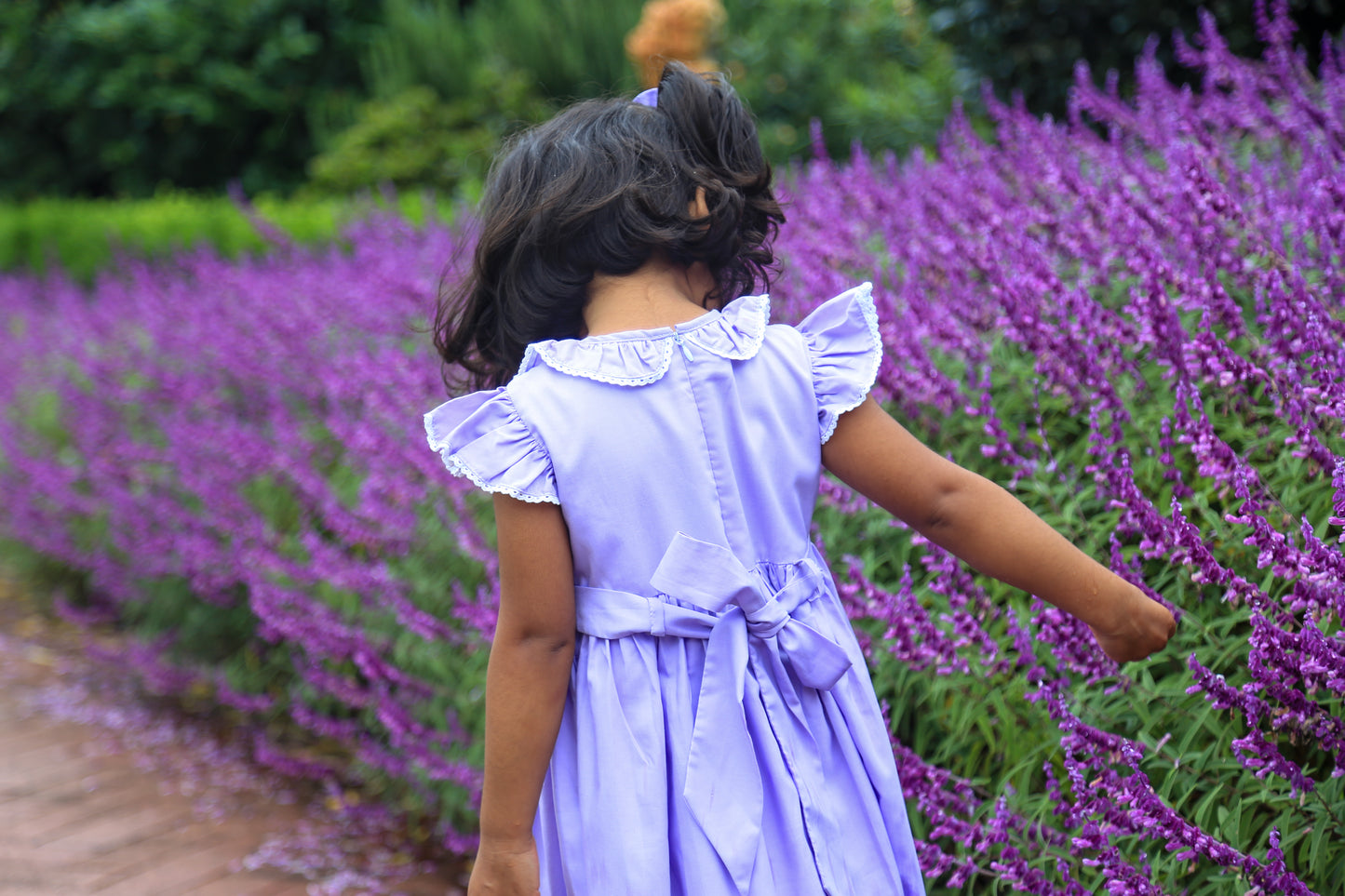 April Blossom - Purple flutter dress