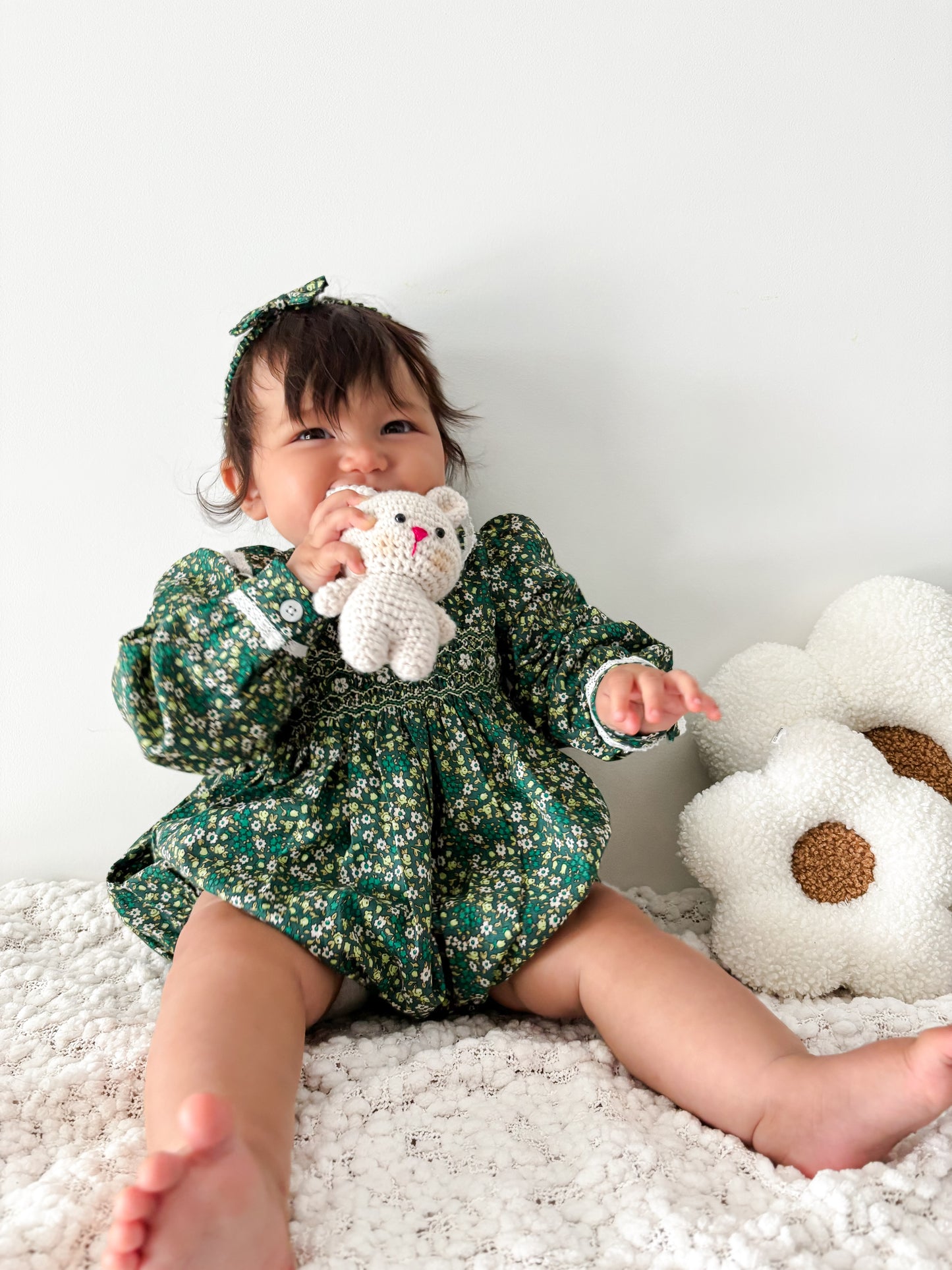 DAISY - Smocked Girls Romper