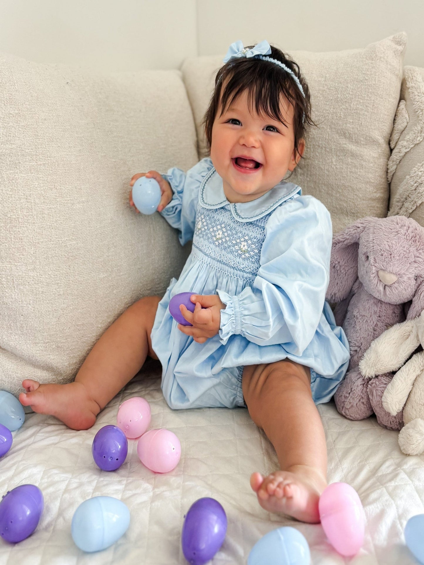 CHARLOTTE - Smocked Girls Romper
