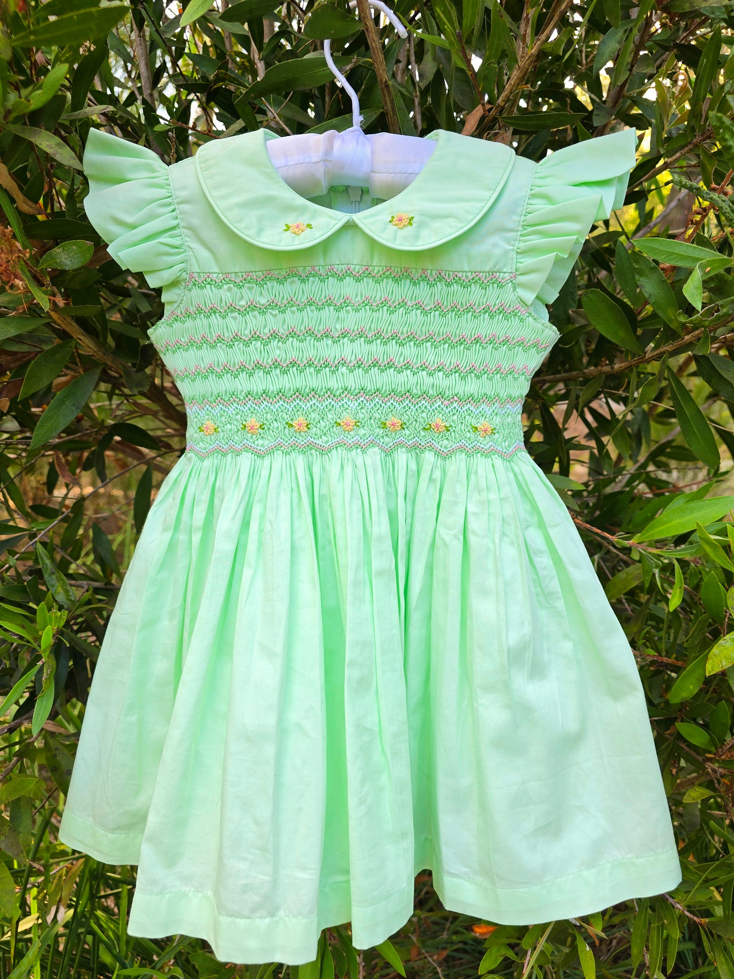 Emerald - Green Smocked Dress