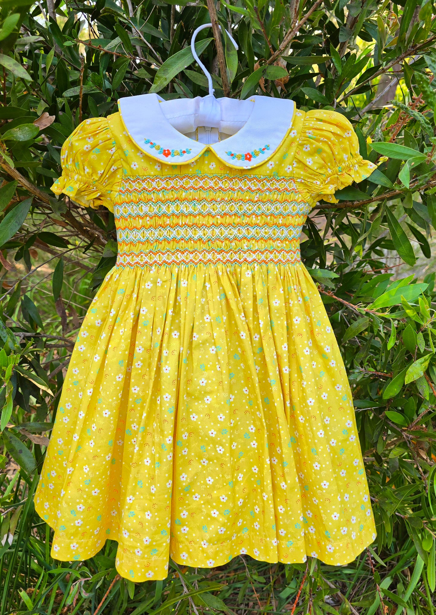 Marie – Yellow Floral Dress