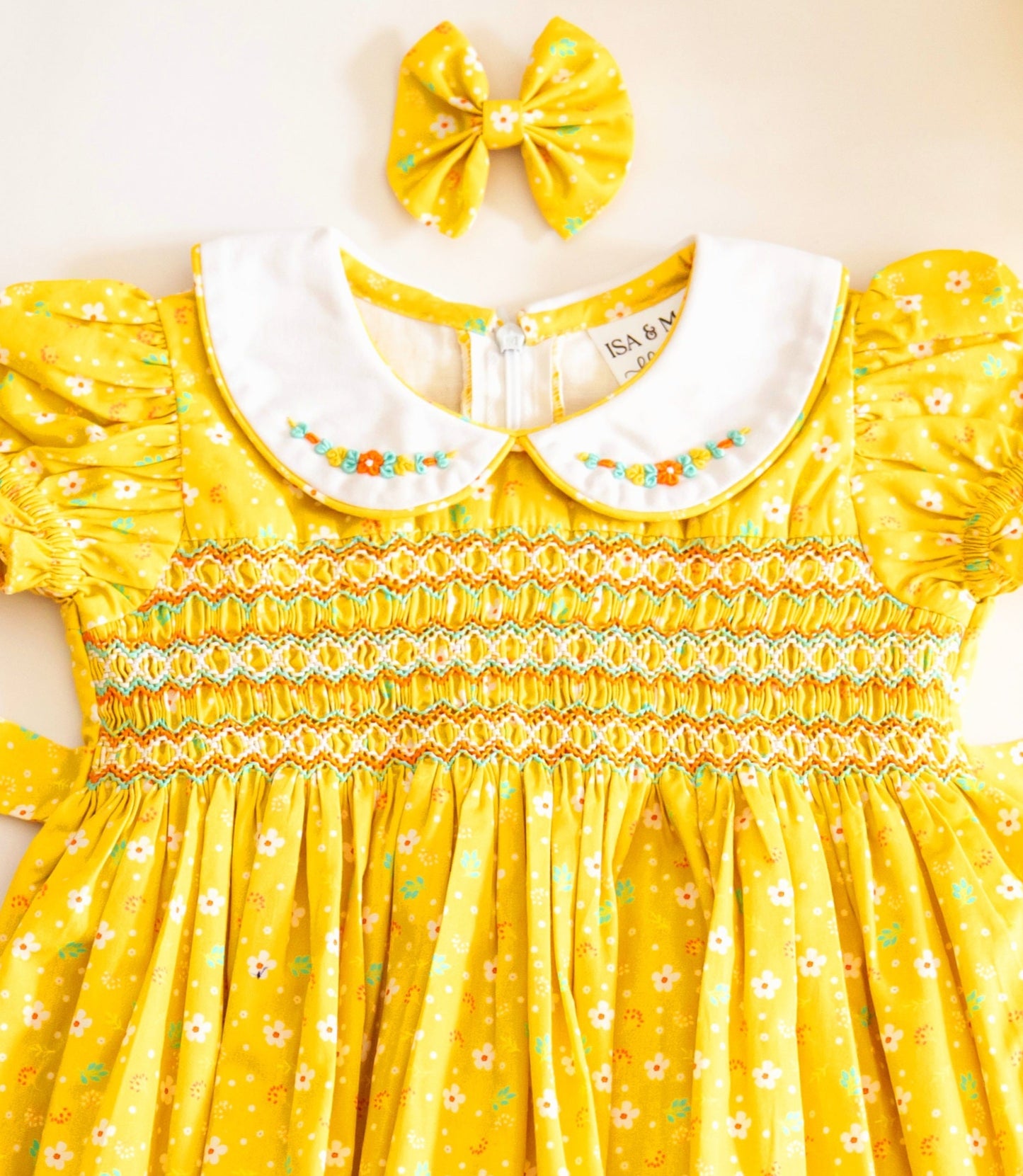 Marie – Yellow Floral Dress