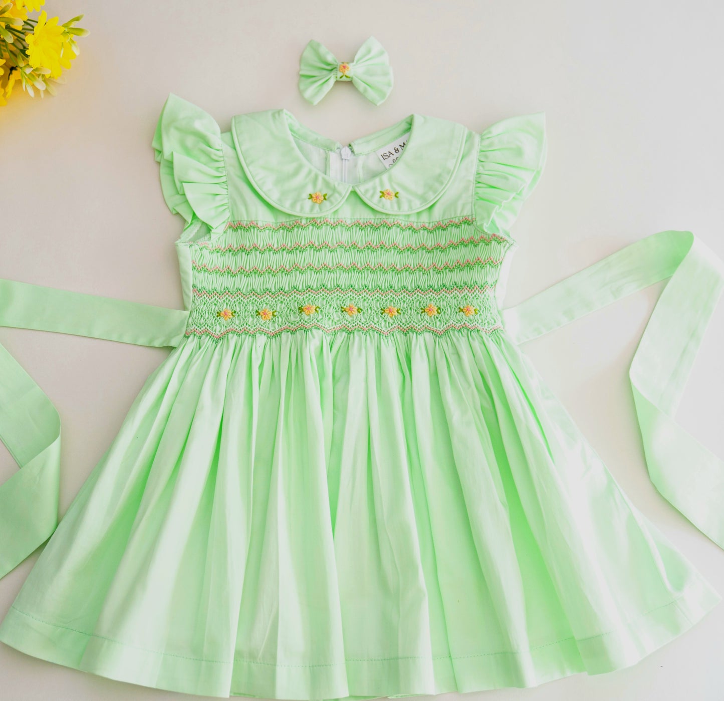 Emerald - Green Smocked Dress