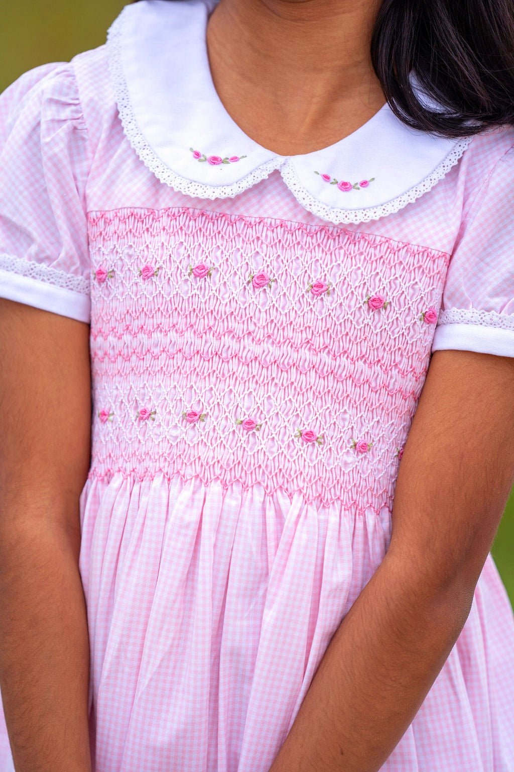 Isabelle – Pink Smocked Dress