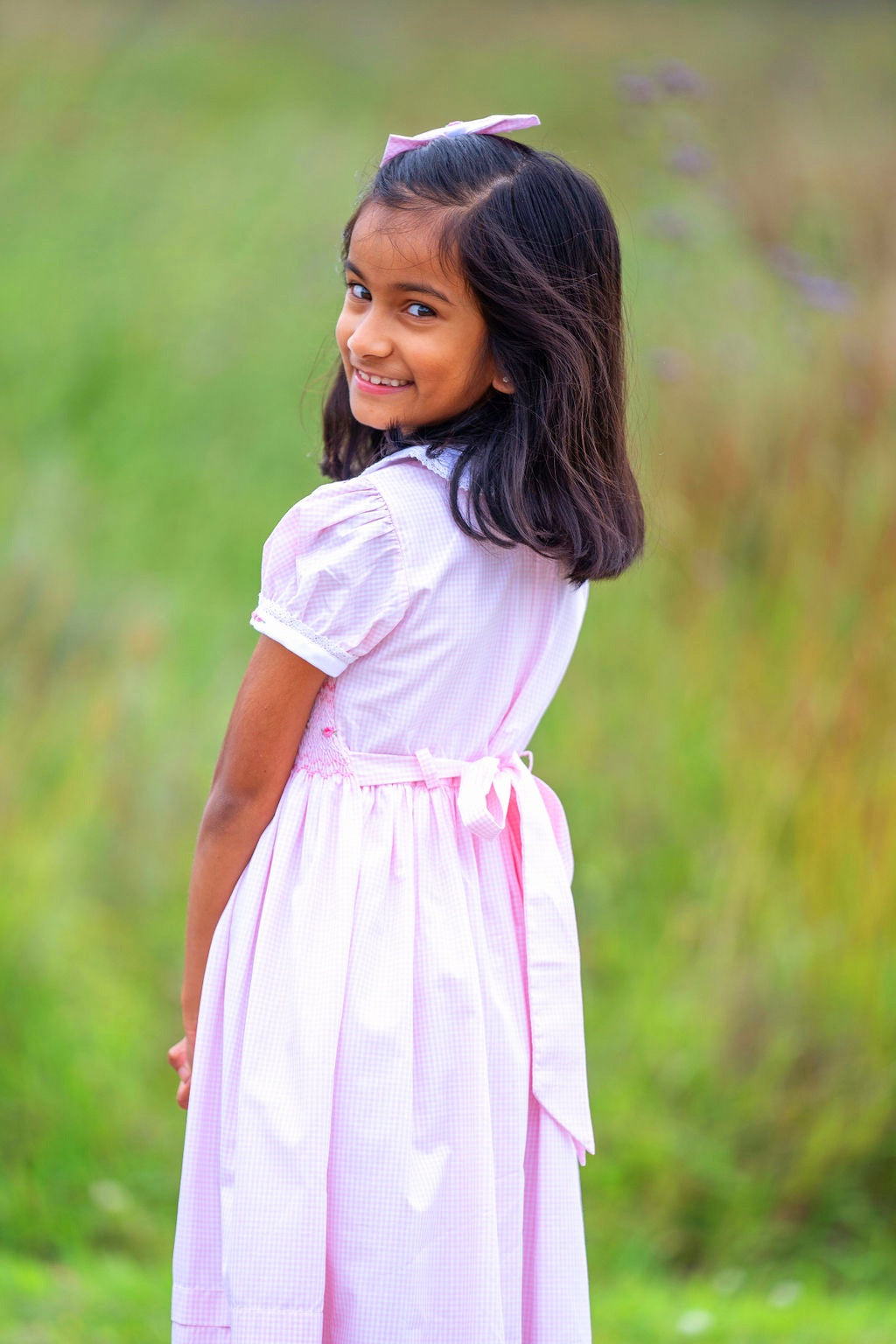 Isabelle – Pink Smocked Dress