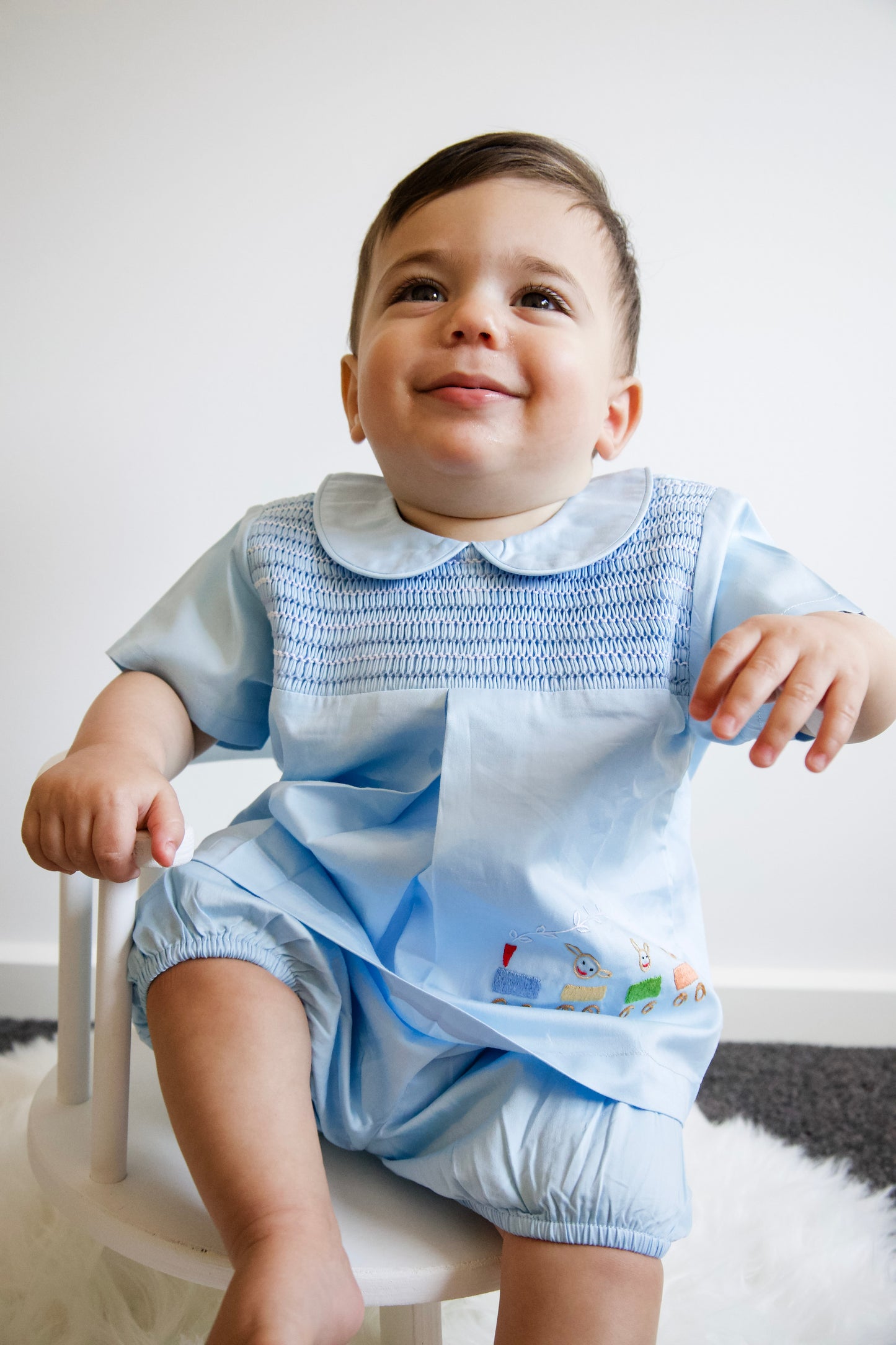 Charlie - Smocked Baby Boy Two Piece Set