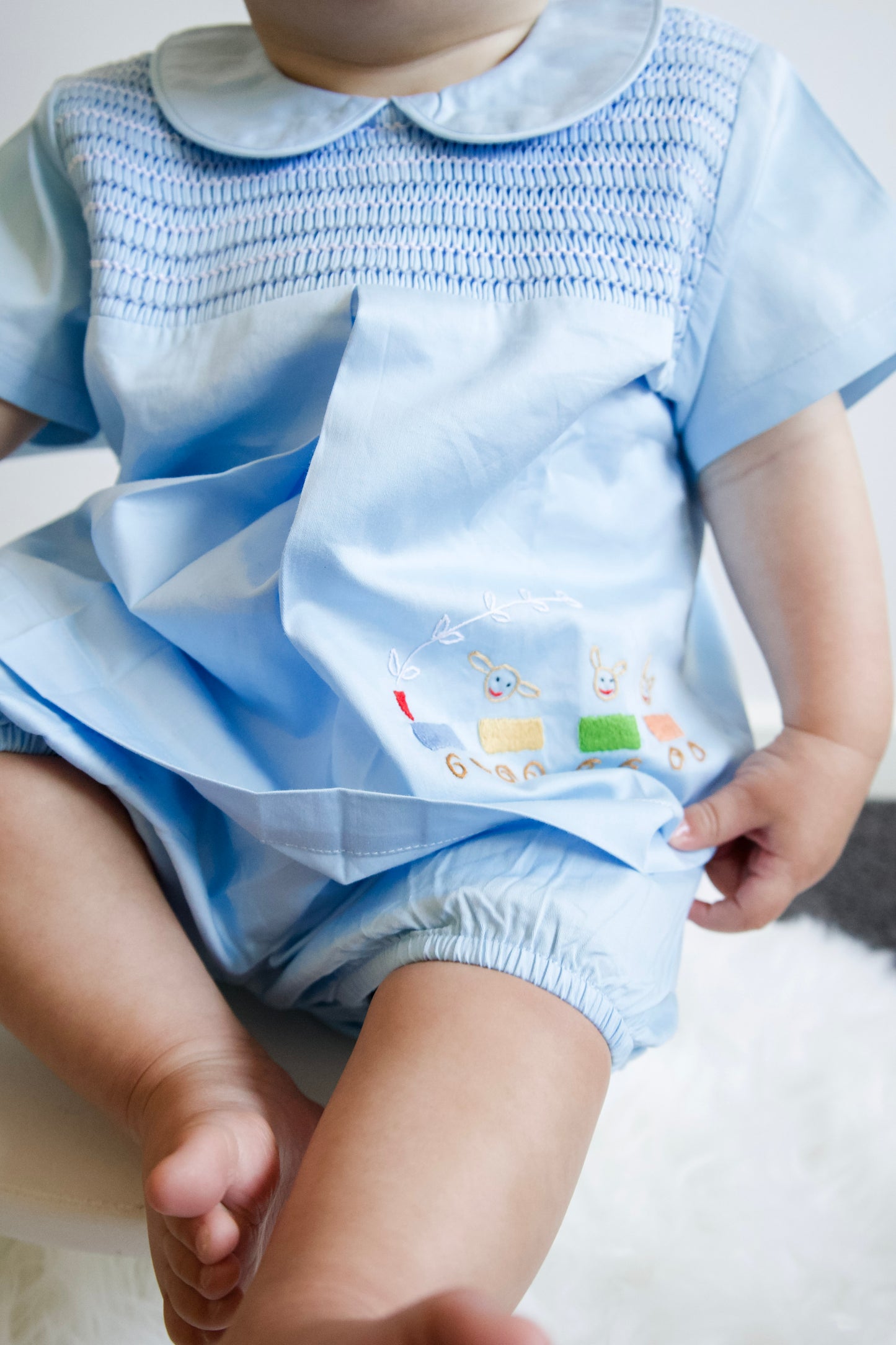 Charlie - Smocked Baby Boy Two Piece Set