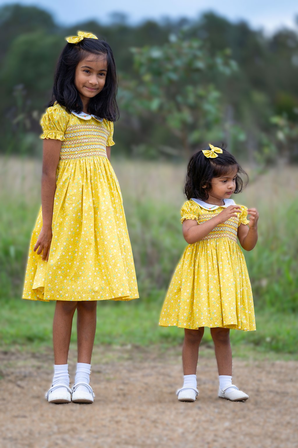 Marie – Yellow Floral Dress