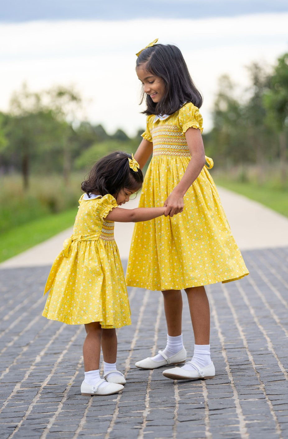 Marie – Yellow Floral Dress