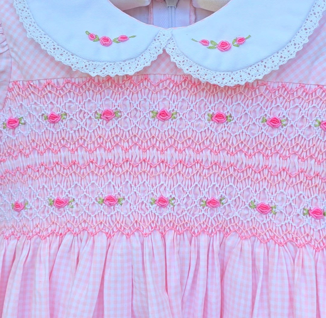 Isabelle – Pink Smocked Dress